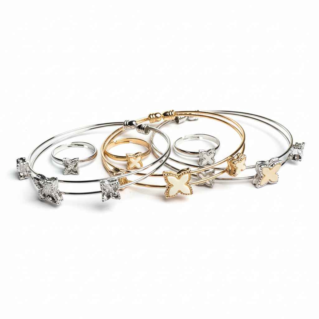 سوارة و خاتم للأطفال لعمر ٤-١٤ سنة